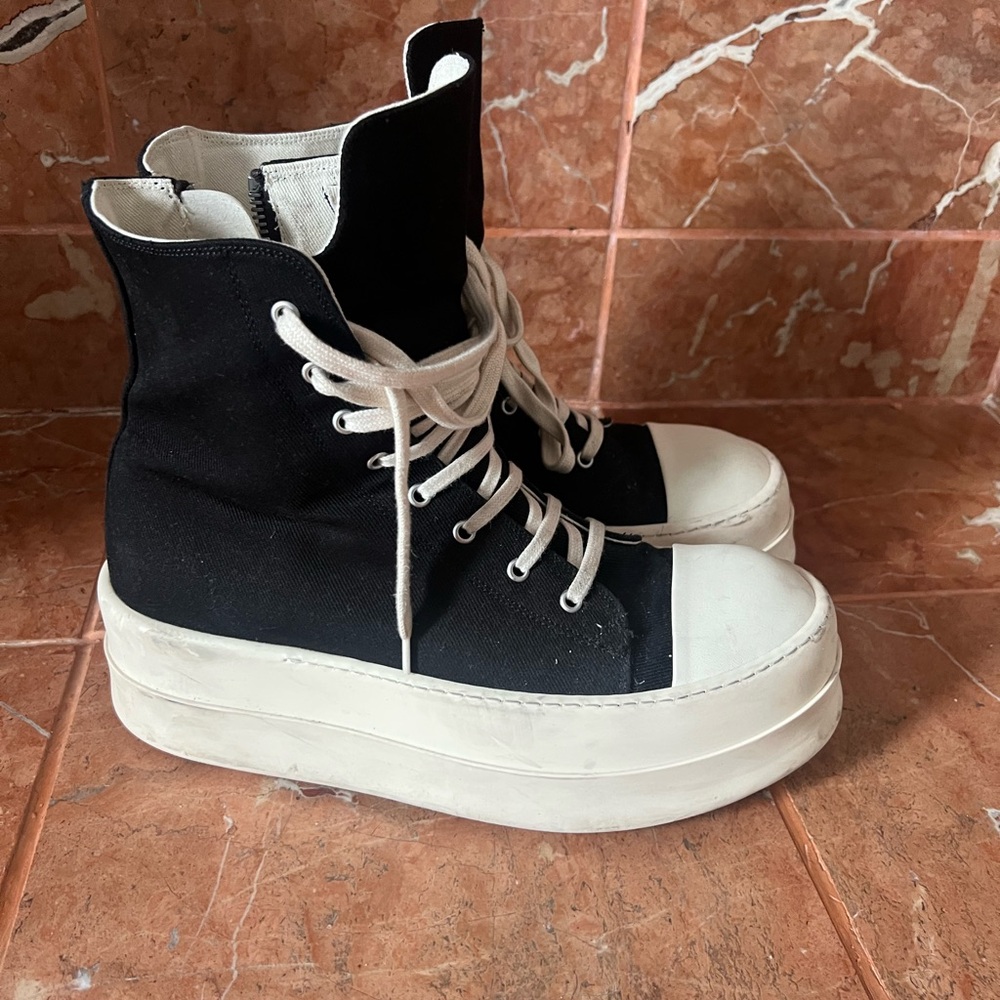 RICK OWENS DRKSHDW High-Top Platform Sneakers